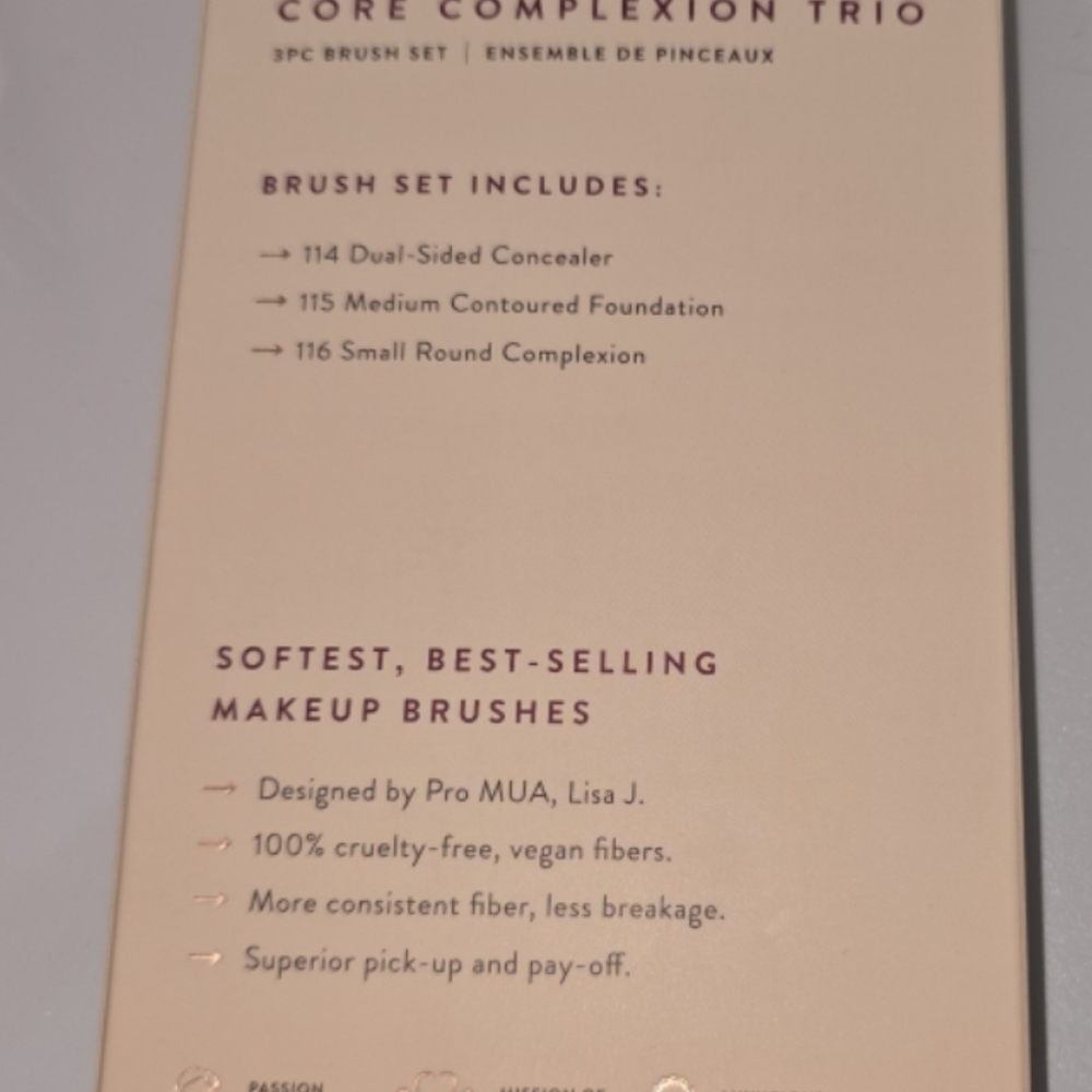 BK Beauty Core Complexion Trio Brush Set - *NEW IN BOX!* - Picture 4 of 8